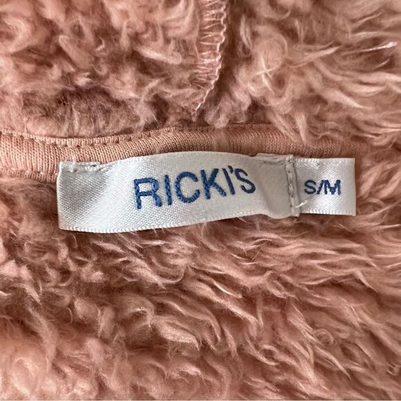 Ricki’s Pink Teddy Comfy Cozy Sweater Size Small Medium Loungewear Lounging - Picture 8 of 9